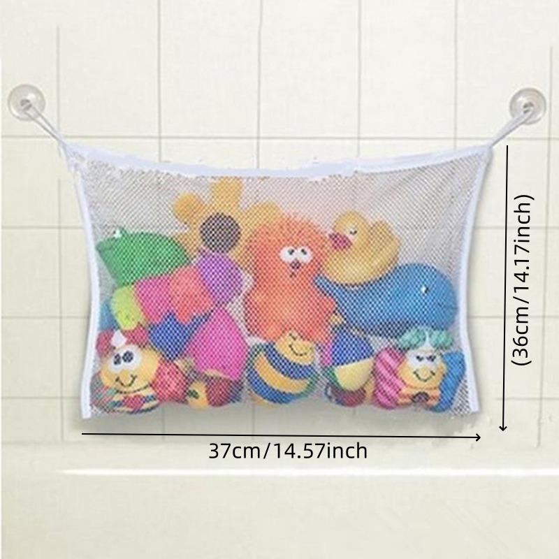 Детская сетчатая сумка для ванной, детская корзина с героями мультфильмов, сетка для детских игр, водонепроницаемая ткань, игрушки для песка, пляжный органайзер для хранения