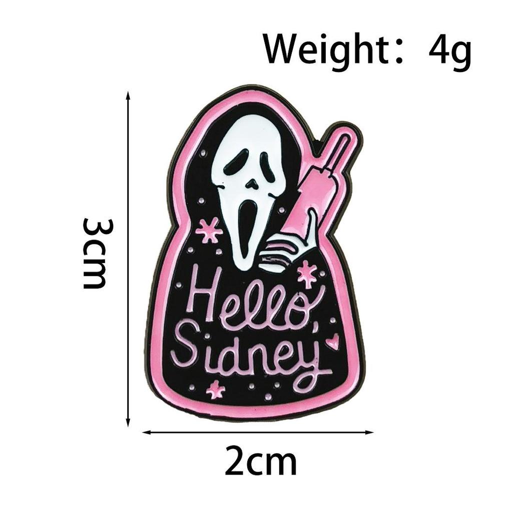 Punk Grim Reaper Cartoon Brooch Accessory