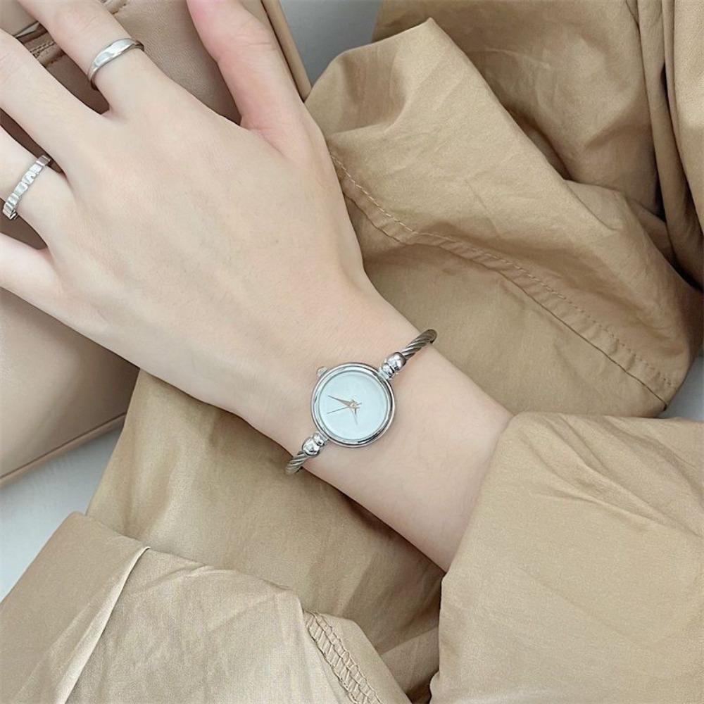 Watch Women's Open Bracelet Watch Temperament Decorative Watch Simple Niche Quartz Watch