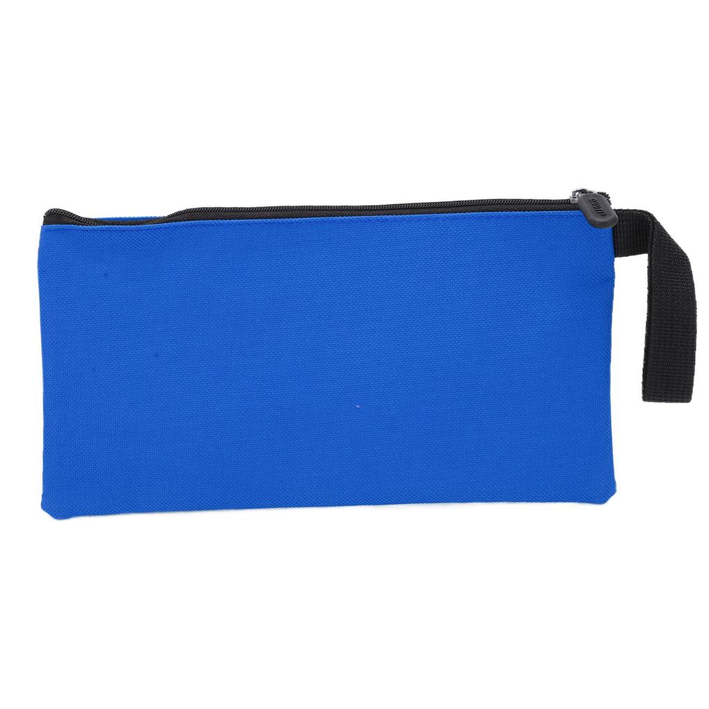 Canvas Tool Bag Durable Waterproof Portable Canvas Zipper Pouch for Items StorageBlue