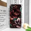 Vintage Peony Floral Art Flower Pattern Phone Case for Samsung Galaxy S25 S24+ S23 Ultra S22 Plus S21 FE S20 M53 M55 Soft Cover