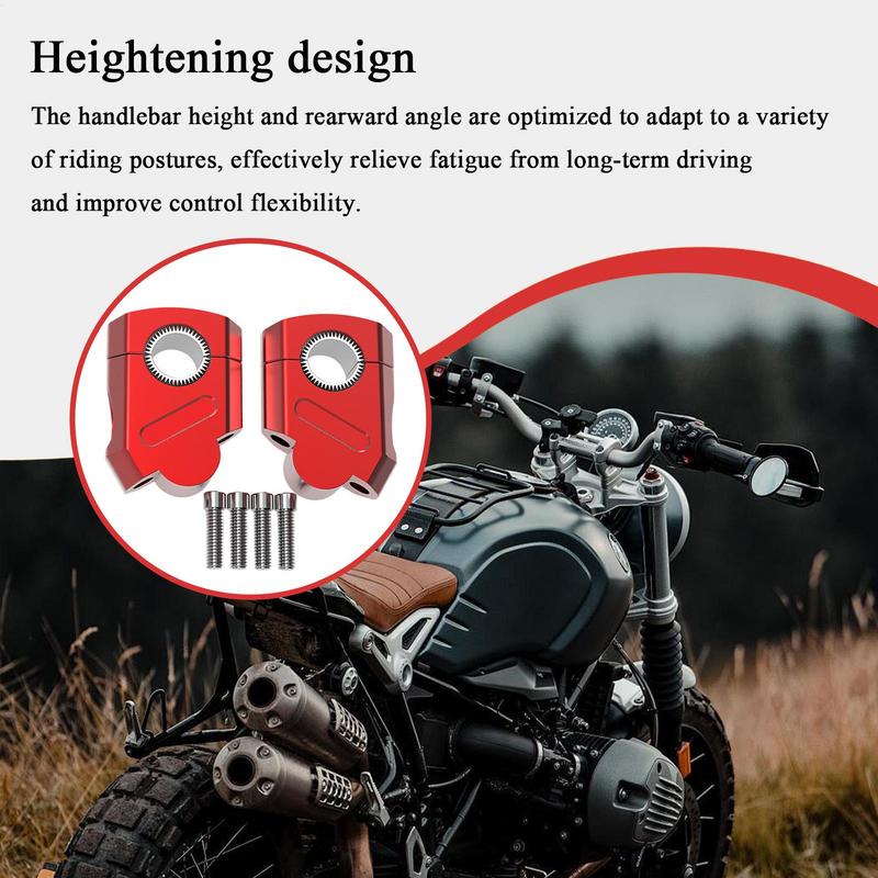 Motorcycle Handlebar Risers Aluminum Alloy Bar Risers Sports Supplies For Men Women Youth Athletes Family Friends Husband Sports