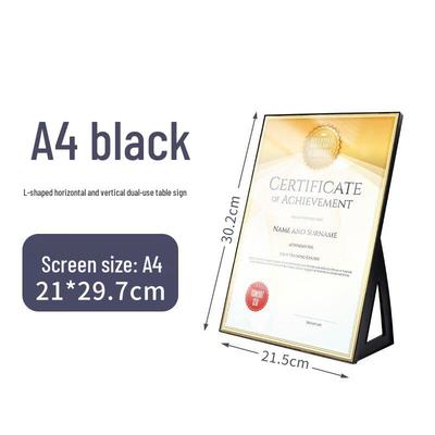 Acrylic A4 Single-Sided Menu & Price List Display Stand
