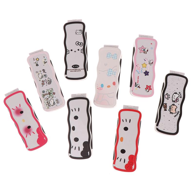Mini Hair Brush Folding Massage Comb Head Massage Anti-Static Portable Travel Hair Brush Girl Hair Combs With Mirror