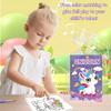 Montessori Kids Watercolor Coloring Book With Built-In Paint Board And Brushes Educational Creative Art Gift For Children