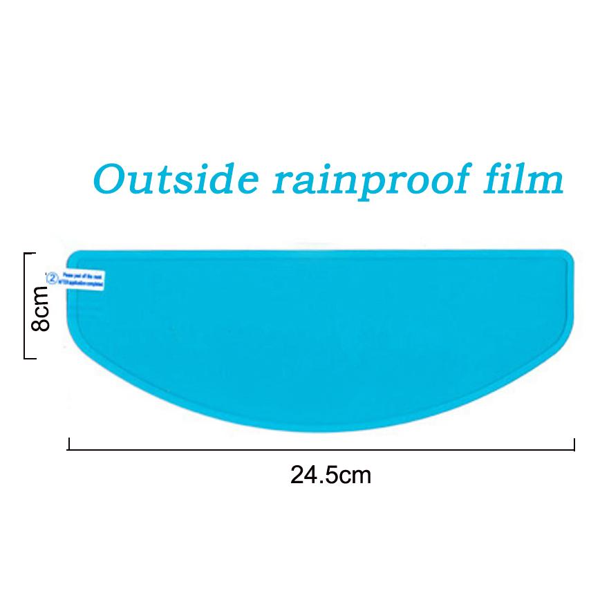 

Противотуманная пленка для мотоциклетного шлема, внутренняя наклейка и водонепроницаемая пленка, внешняя наклейка, нанопокрытие, наклейки, пленка 24,5*8,5 см