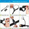 Bicycle Mirror Bike Handlebar Rearview Mirror Rotatable and Adjustable Wide Angle Rear View Shockproof Convex Mirror Universal