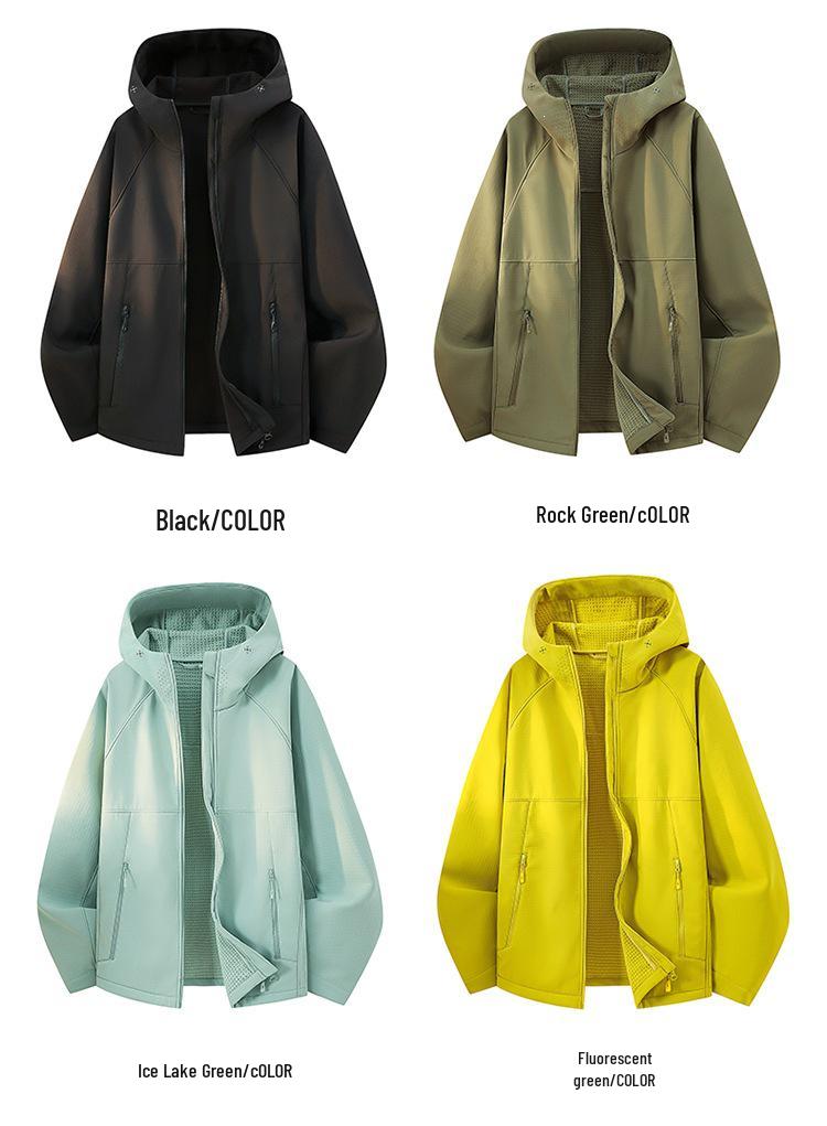Jacquard Hooded Soft Shell Jacket: New Style for Men & Women - Quality Outdoor Wear