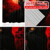 Set Of 2 Flat Printing Curtains Without Rod Moonlit Feline Halloween Festival Fashion Semi Festive Curtain With Light Filtering Polyester