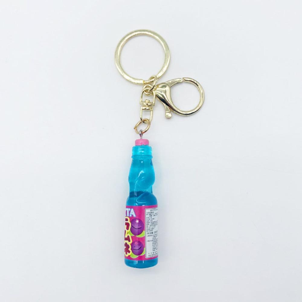 Japanese Marbles Bobble Soda Key Chain Miniature Soda Drink Charm Bag Accessories