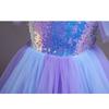 Robe pour enfants jupe robe de princesse bouffante à paillettes