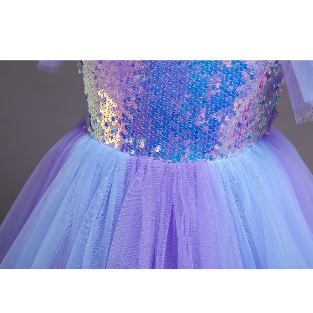 Comprar Vestido infantil saia lantejoulas vestido princesa bufante