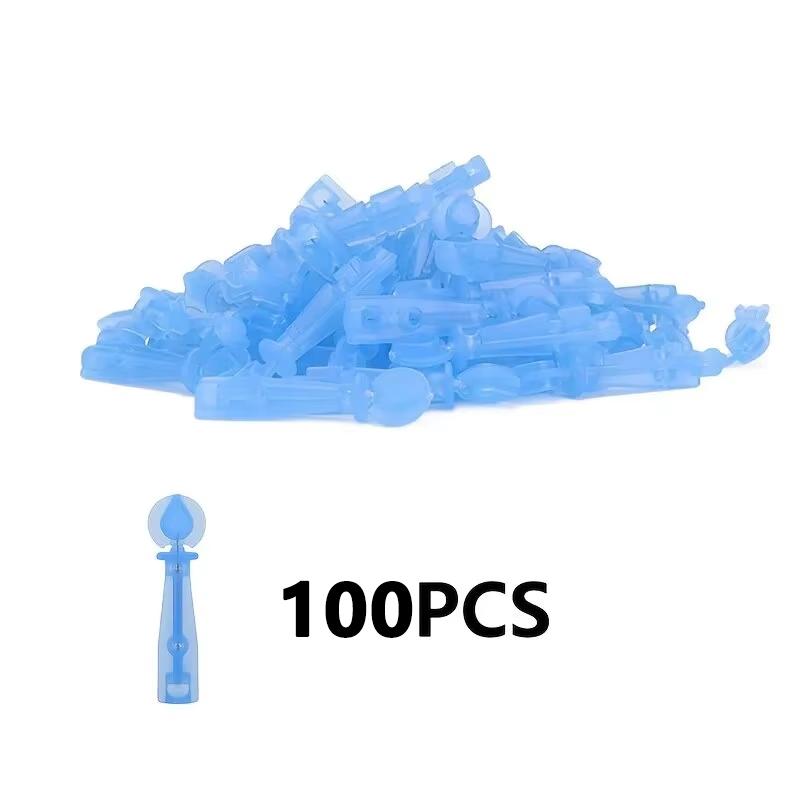 50 ks Jednorázové odstraňovače černých teček Jehly na akné Nástroj na odstraňování černých teček Odstranění a čištění obličeje Jehly z nerezové oceli