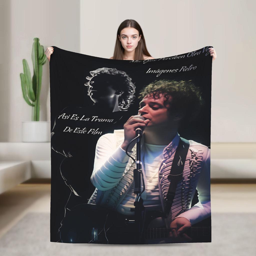 Gustavo Cerati Argentine Singer Blanket Warm Soft Print Plush Throw Blanket For Girls Boys Bedroom Flannel Bedspread Bed Cover