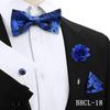 Korean Style 4-Piece Men's Bow Tie & Pocket Square Set for Weddings & Formal Events