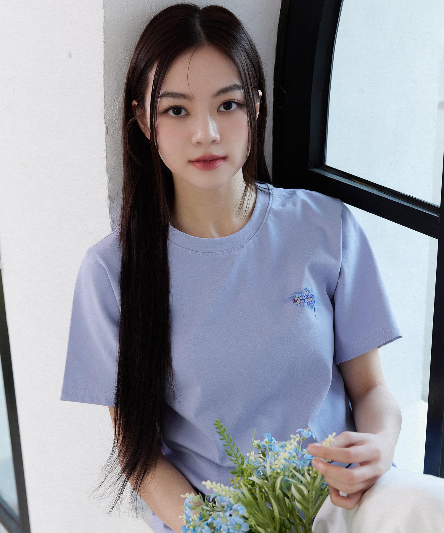 Riemar Flower Cotton Forget-Me-Not T-Shirt White/L
