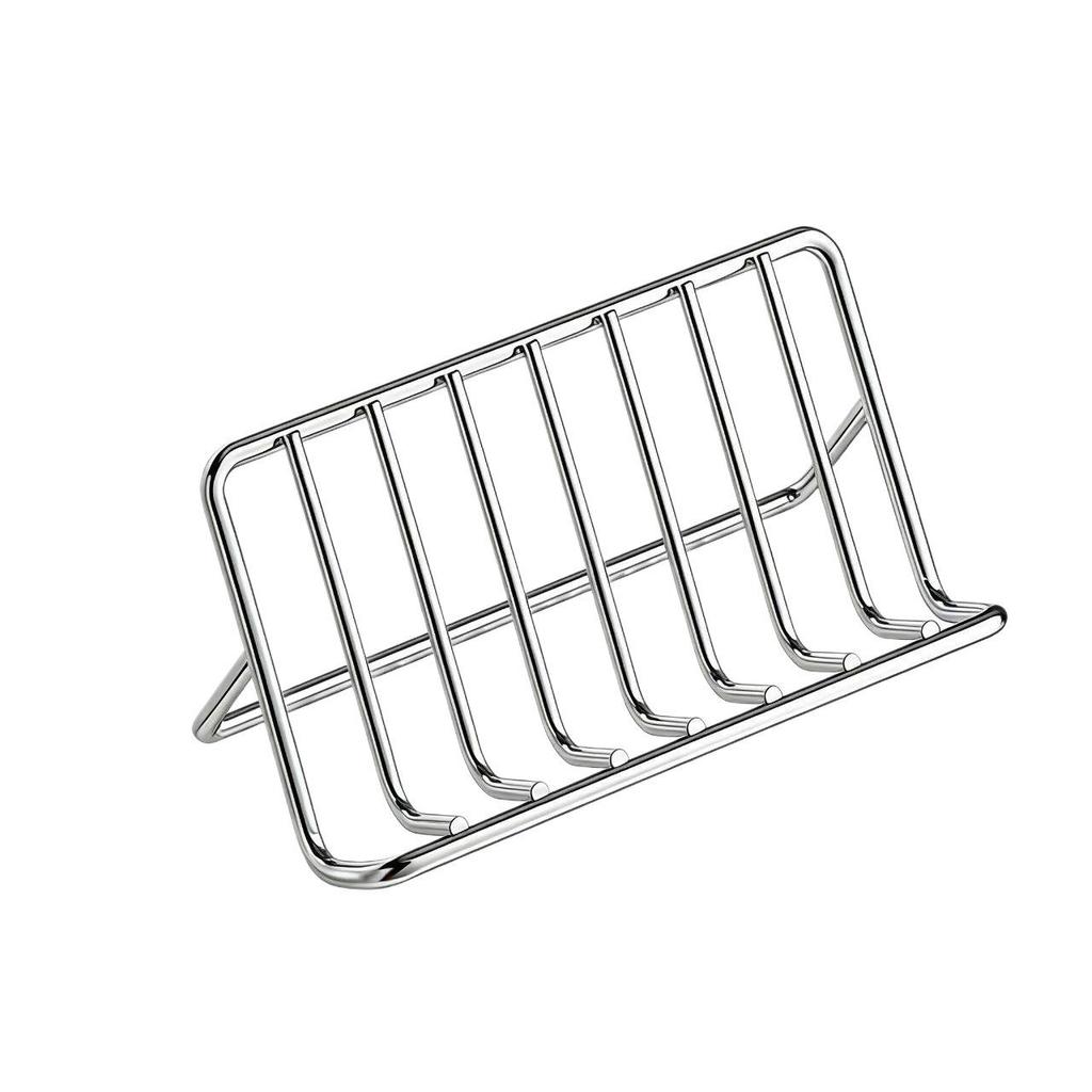 Stainless Steel Dish Drying Rack with Sponge, Scrubber, and Cleaning Cloth Holders