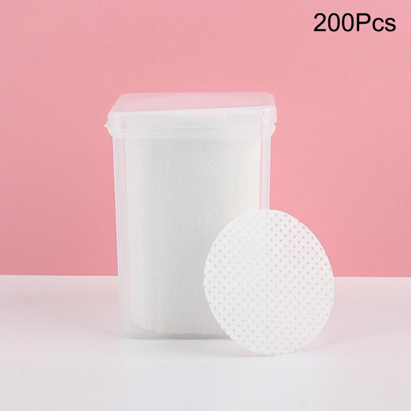 200 Pcs Disposable Non-Woven Paper Cotton Wipes Eyelash Extension Glue Remover Pads Cleaning Wipes Cosmetics Nail Makeup Tools