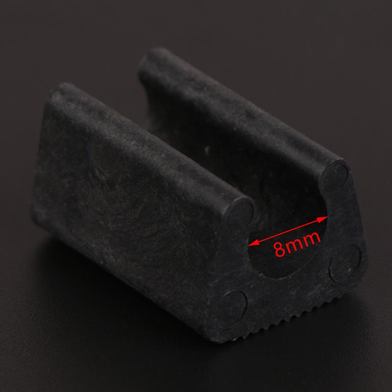 

10 шт. U-образная нескользящая накладка на ножку стула, противоскользящая передняя накладка на бампер, демпфер для стула, полезная накладка на ножку стула, защита пола 8mm чёрный