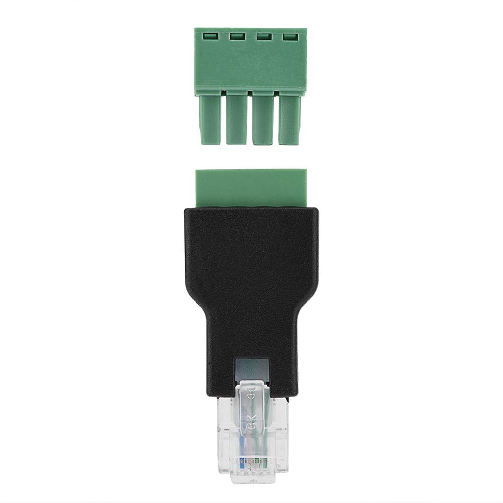 Ethernet Connector RJ11 6P4C Male To 4 Pin Screw Terminal Connector