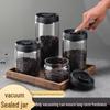 Iridescent High Borosilicate Glass Vacuum Storage Jar for Coffee, Snacks, and Dried Fruits