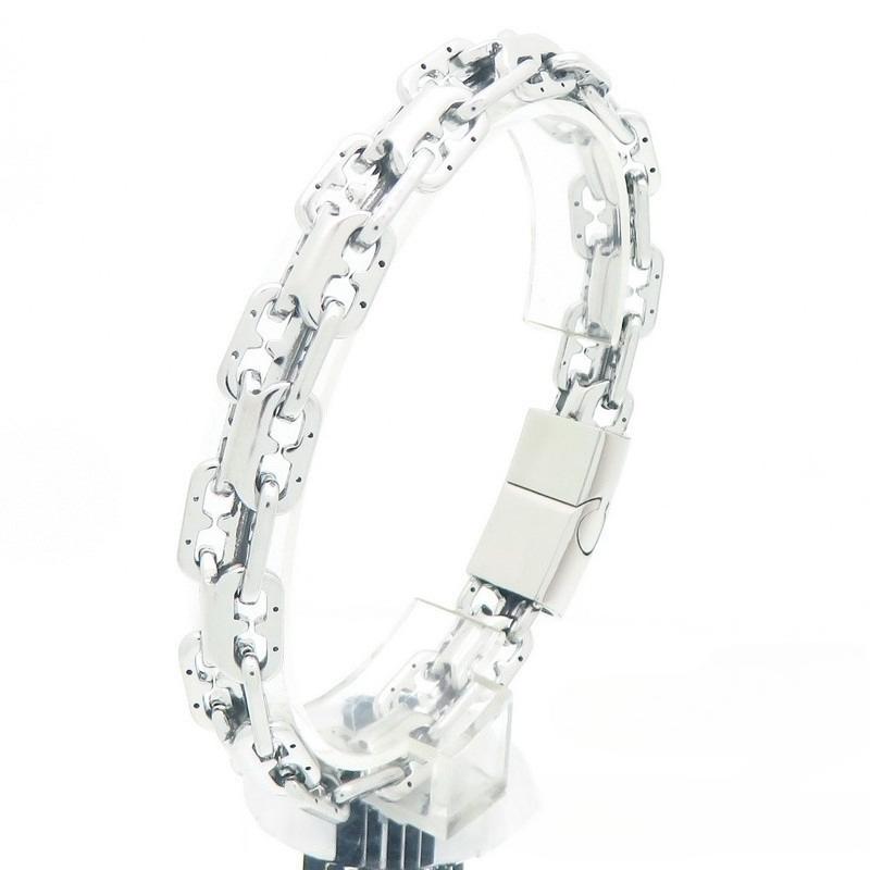 

2025 Персонализированный дизайн Браслет с двойным рядом в виде свиного пятачка Модный уличный полый магнитная застежка Мужской браслет 23CM