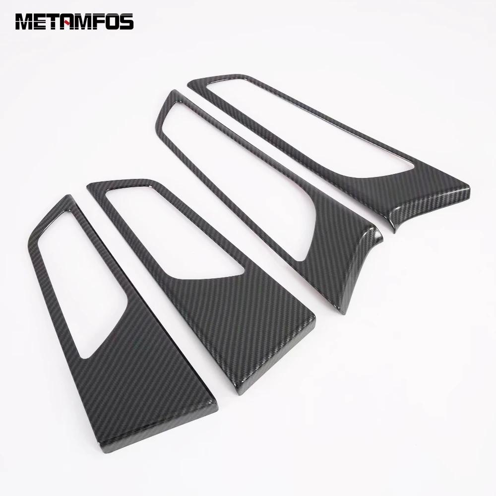 Interior Door Handle Bowl Panel Cover Trim For Hyundai Tucson 2015 2016 2017 2018   Carbon Fiber Accessories Car Styling