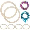 10pcs Wooden Wreath Frame Round Garden Decorations  Perfect Birthday Gift for Friends