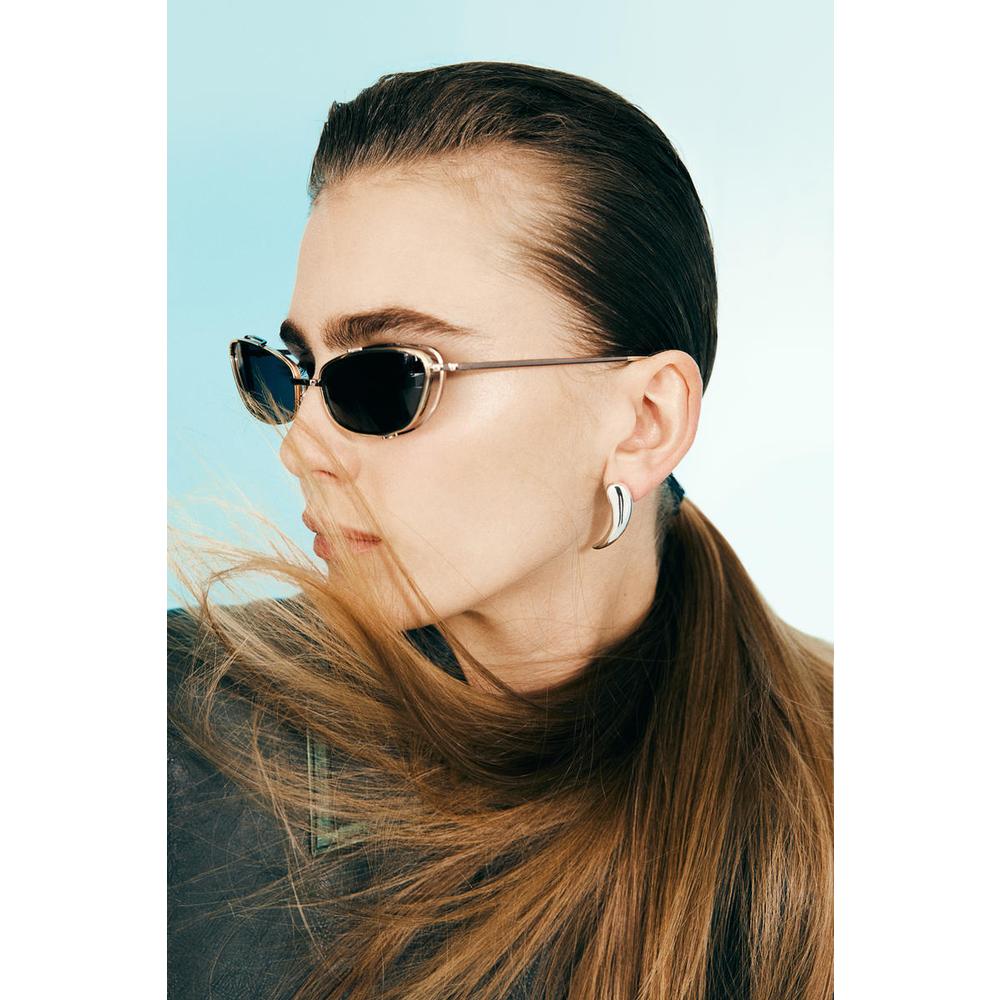 Earrings & Ear Cuff 4-piece set, silver/gold 1268465001