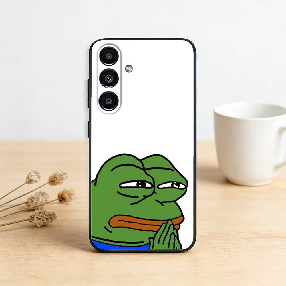 Funny P-Pepe the F-Frog Phone Case For Samsung Galaxy A13,21s,22,31,32,52,53,71,72,73,Soft Black Cover Samsung a31