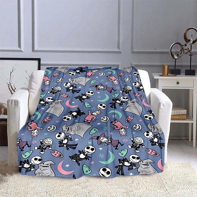 The Nightmare Before Christmas  Printed Blanket Kids Adult Blanket Soft Warm Bedding For Bed Sofa Travel Cover Blanket