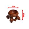 1 pz. Base per statuetta in cristallo con sfera, artigianato, ornamenti da tavolo, oggetti di scena per fotografia, supporto per pietra a sfera, supporto in legno