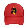 One Love African Map Rasta  Mesh Baseball Cap Hip Hop