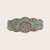 Beaded Bohemian Waist Belt With Firework Design And Elastic Closure For Festivals And Travel
