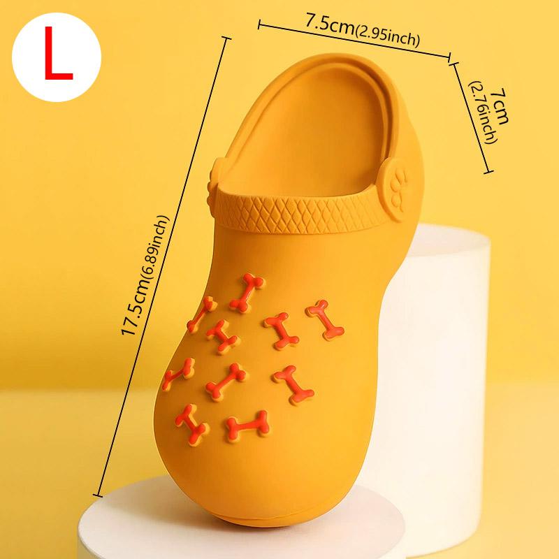 Durable Rubber Slippers-Shaped Chew Toy, Teeth Cleaning & Training, for Aggressive Chewers - Rubber Slippers-Shaped Chew Toy