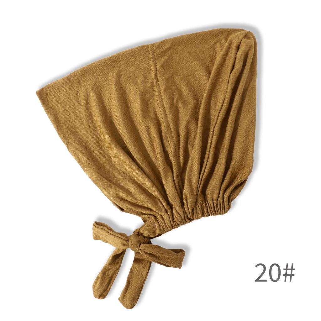 Premium Mercerized Cotton Adjustable Elastic Hair Cover Cap