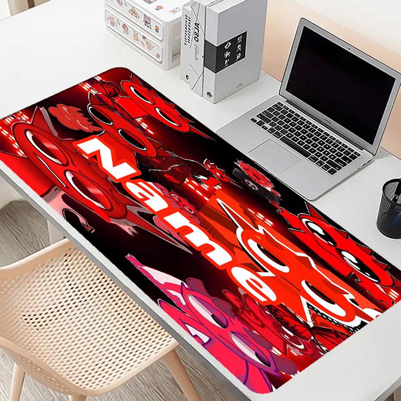 Tapis de souris personnalisé avec nom et motif de jeu Sprunki, Tapis de bureau pour ordinateur portable PC, Tapis de bureau décoratif pour la maison, Coussinet pour clavier, Cadeau