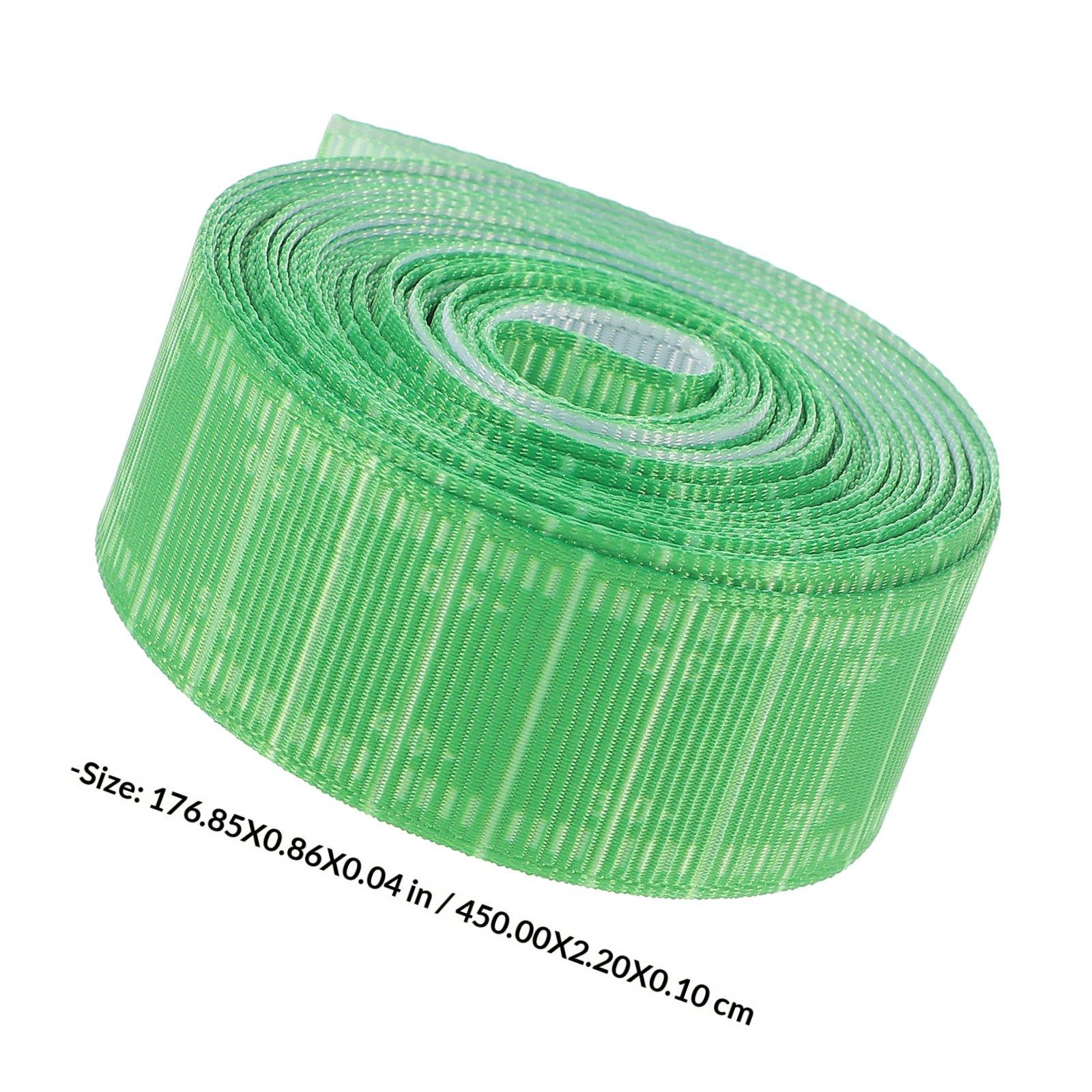 

1 Roll Rugby Ribbon Polyester Sports Theme Bow Making Ribbon for Gift Wrapping DIY Crafts Party Decorative Accessory зелений