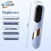 Rechargeable Wireless Comb for Curling & Straightening: Negative Ion Hair Care, Non-Damaging, Dual-Purpose, Portable & Cordless