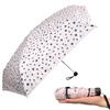 SUGITA Lightweight Folding Umbrella with UV Protection and Light Sun Mini Umbrella with Star Pattern Women's 99.9% 99.99% Blocking, Protection,