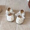 Girls' leather shoes, princess style, spring/autumn collection, with a bow and soft sole, Korean-style versatile flats, suitable for performances