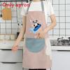 Dinosaur Waterproof Pvc Apron For Women Children Kitchen Cooking Splashresistant Apron