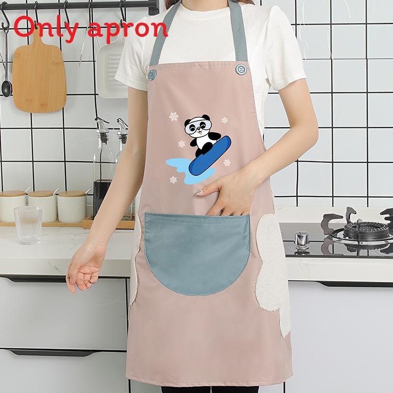 Dinosaur Waterproof Pvc Apron For Women Children Kitchen Cooking Splashresistant Apron