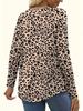 2024 European & American Leopard Print Casual Long Sleeve for Autumn/Winter