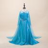 Frozen Trykk Elsa Prinsessekjole for Barn - Europeisk og Amerikansk Stil Barneopptredensantrekk