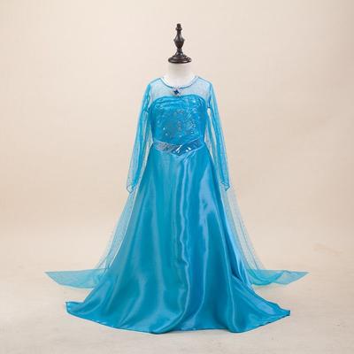Frozen Print Elsa Prinzessinnenkleid für Kinder - Europäischer & Amerikanischer Stil Kinder-Aufführungsoutfit