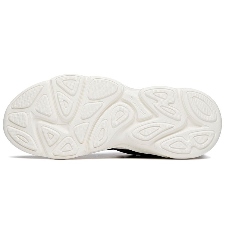 Anta Lifestyle Series Leather Wear-Resistant Non-Slip Shock Absorbing Low-Top Casual Sports Shoes Women Sneaker Black 122048860-6