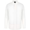 Cotton Slim Fit Long Sleeve Polo Shirt Men Shirts Off-White XM000197AF12179U0009