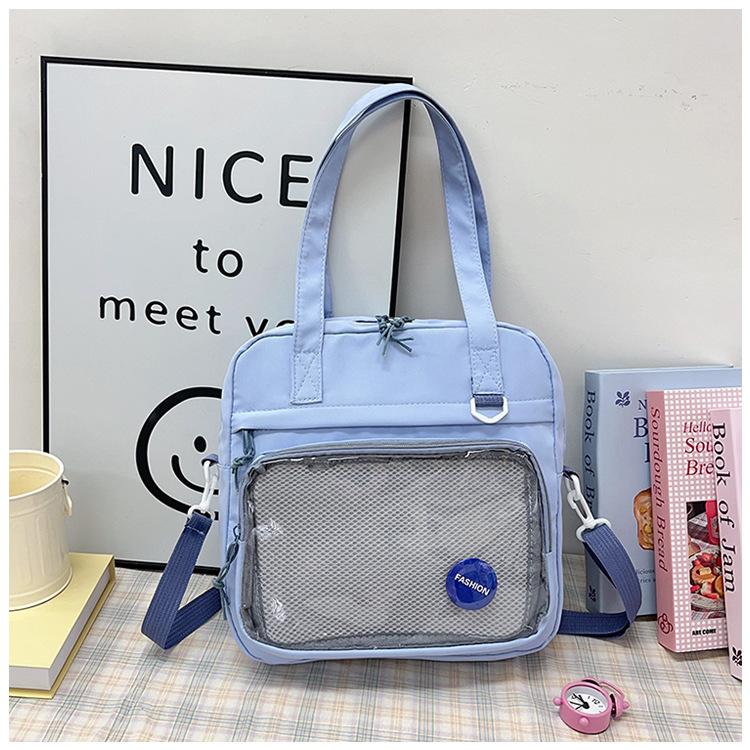 

Japanese Style Kawaii Itabag For Dolls Large Handbags Nylon School Bags For Teenage Girls Tote Shoulder Bag JK Crossbody Bag