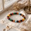 Petite Power Bracelet (17cmx6mm) - Rainbow Jade